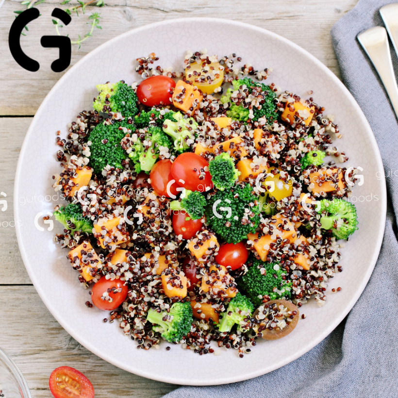 Hạt quinoa (diêm mạch) 3 màu ăn kiêng GUfoods - Giảm cân, Eat clean, Giàu lợi ích sức khoẻ (100g/400g)