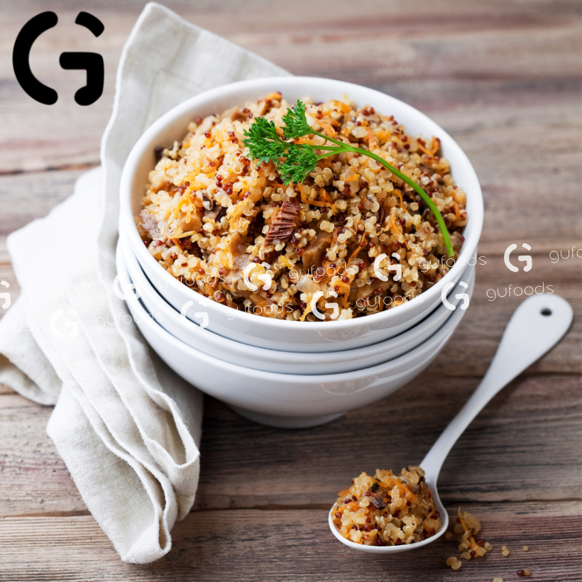 Hạt quinoa (diêm mạch) 3 màu ăn kiêng GUfoods - Giảm cân, Eat clean, Giàu lợi ích sức khoẻ (100g/400g)