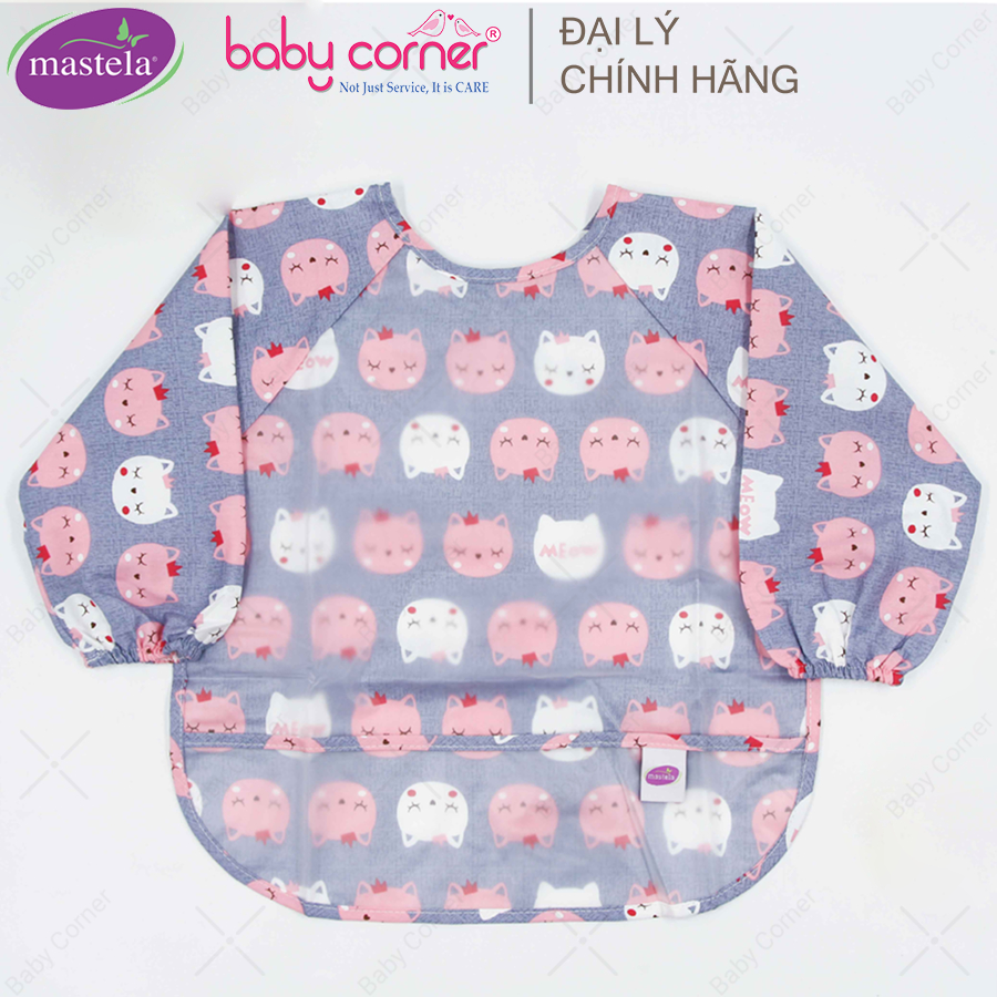 Áo Yếm Ăn Dặm Chống Thấm Dài Tay Mastela Cho Bé 6M-3Y