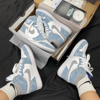 Giày thể thao sneaker Jd cổ cao hyper royal xanh nỉ cao cổ mới nhất, bản cao cấp phù hợp nam nữ