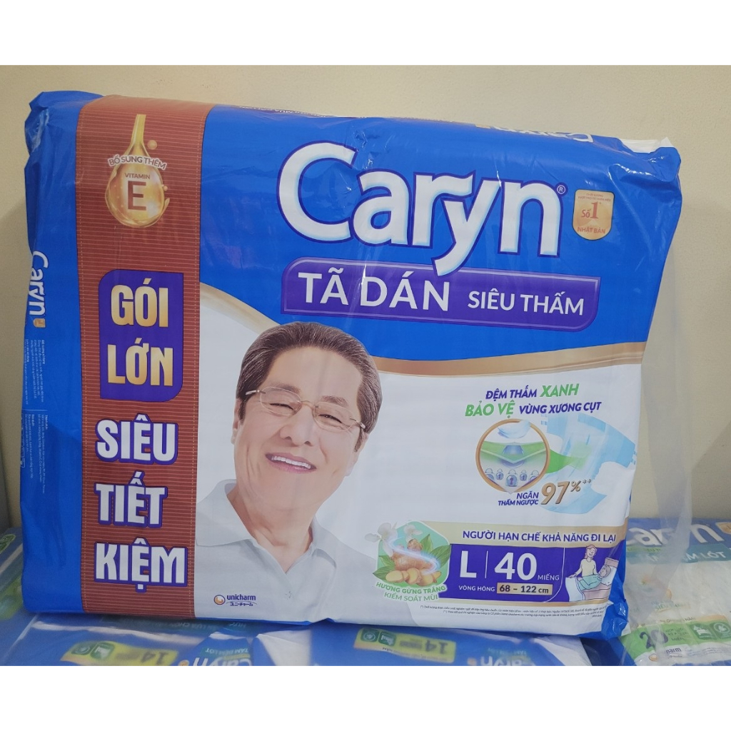 Tã Dán Caryn M40 L40 XL20 MẪU MỚI GIÁ MỚI