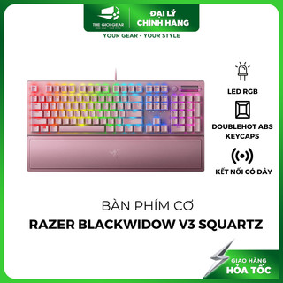 Bàn Phím Cơ Razer Blackwidow V3 Quartz Pink Green Switch - Hàng Chính Hãng