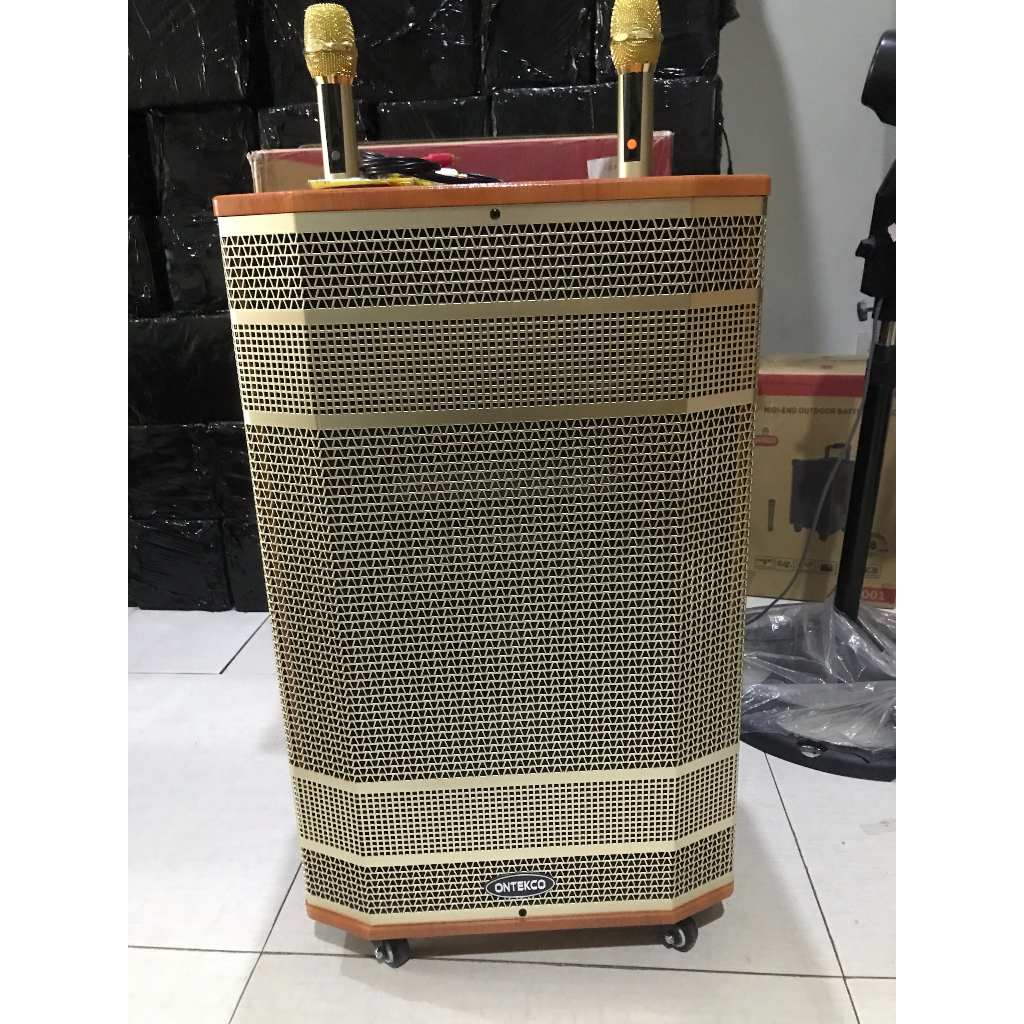 Loa kéo bluetooth di động ONTEKCO 1503 PROMAX - Bass 40CM 3 đường tiếng cao cấp hát karaoke gia đình