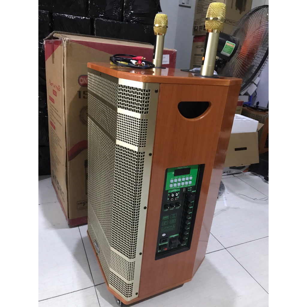 Loa kéo bluetooth di động ONTEKCO 1503 PROMAX - Bass 40CM 3 đường tiếng cao cấp hát karaoke gia đình