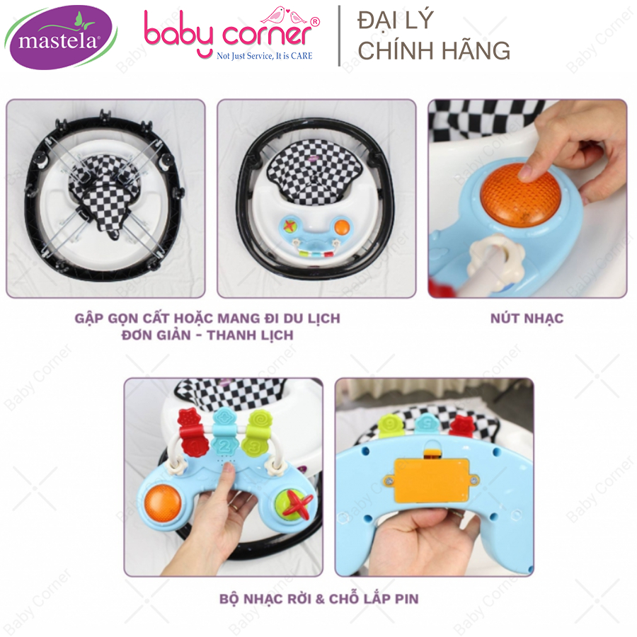 Xe Tập Đi Tròn Mastela Có Đồ Chơi W2002 Cho Bé 6M+