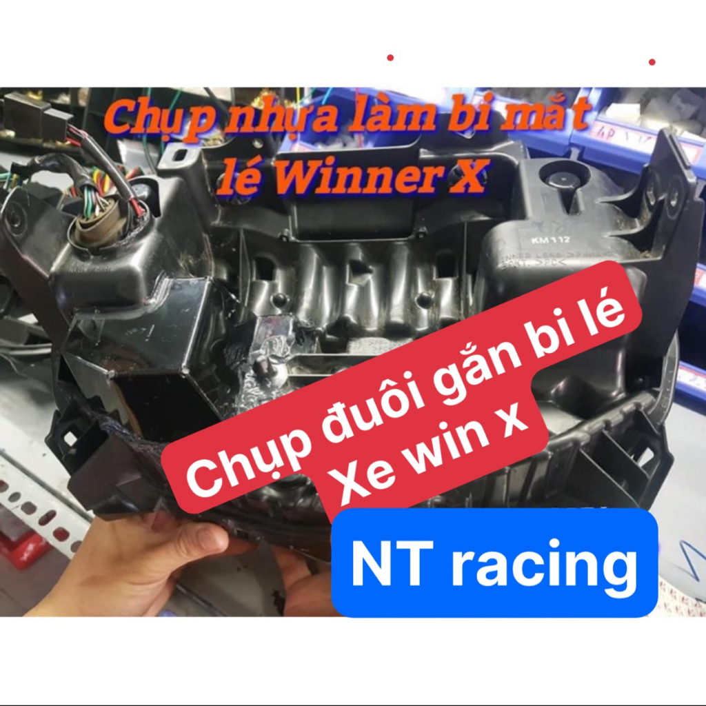 Chụp nhôm gắn đuôi bi cầu Led EX155-EX150 WINER SH AB