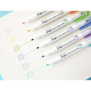 Bút dạ Zebra Mildliner Brush 2 đầu Nhật Bản