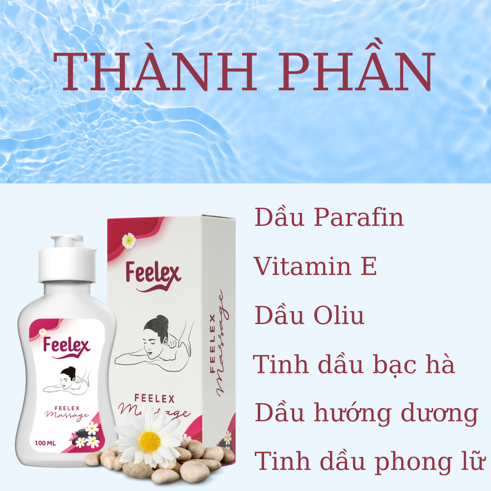 Tinh dầu massage Feelex dung tích 100ml