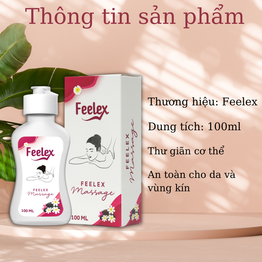 Tinh dầu massage Feelex dung tích 100ml