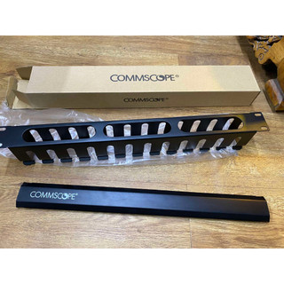Thanh quản lý cáp ngang ( 1RU  Commscope ) thanh đở cáp 1u amp commscope