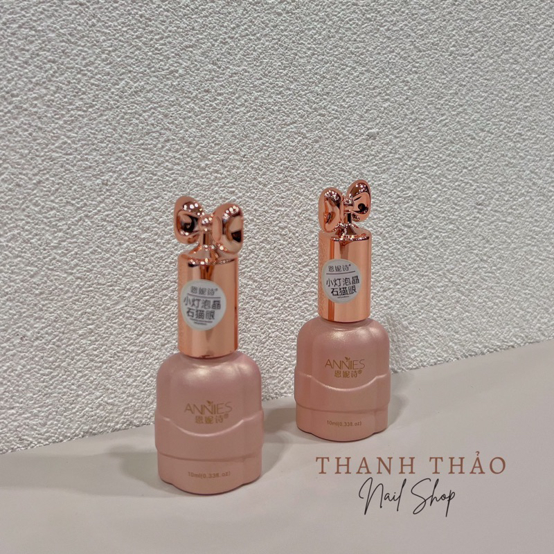 Sơn gel mắt mèo kim cương trắng ít ánh đen