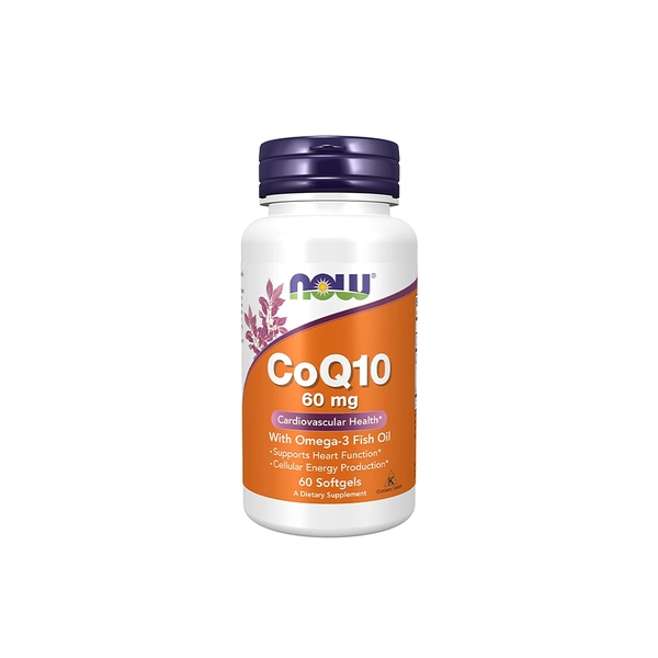 Viên uống NOW CoQ10 60 mg with Omega 3 Fish Oil nhập khẩu Mỹ - Gymstore
