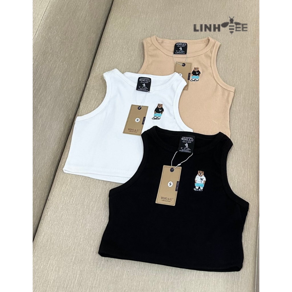 Áo Ba Lỗ Croptop Borip Cotton