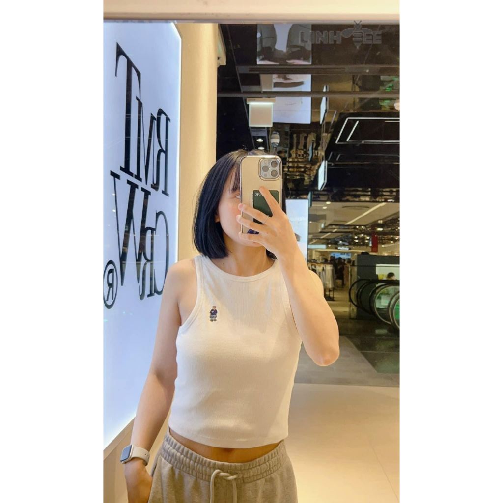 Áo Ba Lỗ Croptop Borip Cotton