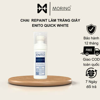Dung Dịch Sơn Enito Quick White 100ml - Chuyên Dùng Để Repaint, Sơn Lại Đế Bị Ố Vàng, Che Vết Xước Trên Giày Da