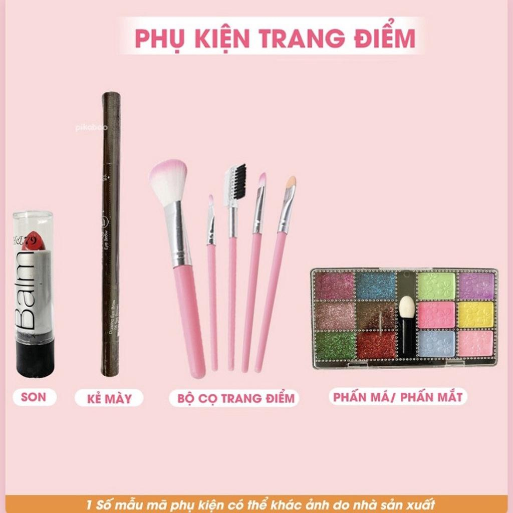 Đồ Chơi Trang Điểm Cho Bé Gái Có Hơ Móng, Vali Trang Điểm Công Chúa Cho Bé Gái