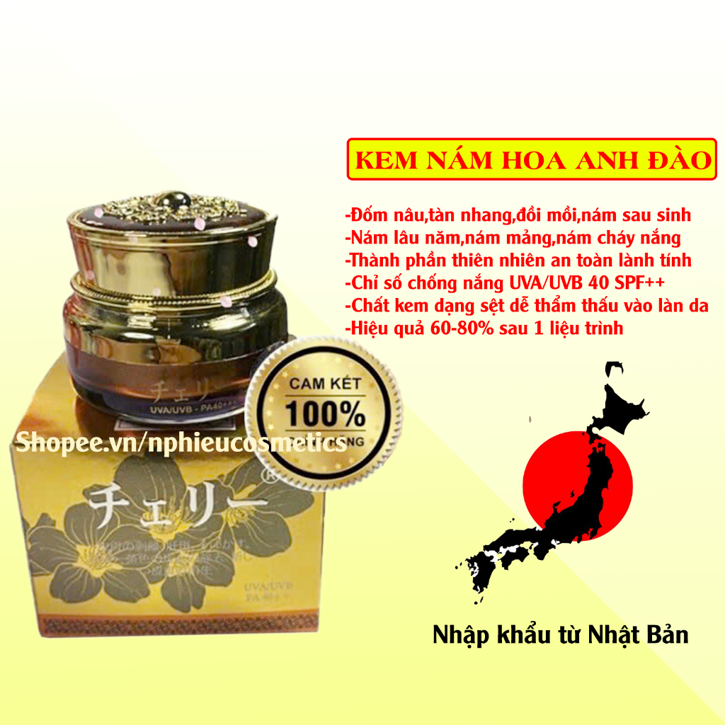 Kem nám tàn nhang đồi mồi Hoa Anh Đào