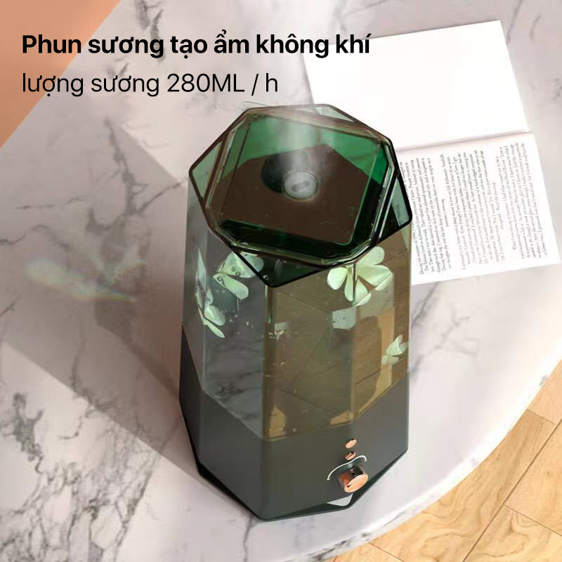 Máy phun sương tạo ẩm không khí Deerma F360,Thiết kế nút vặn,Ngăn đựng tinh dầu