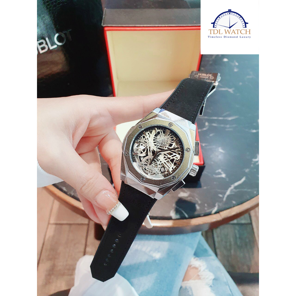 Đồng hồ nam Hub thép không gỉ 40mm chạy full kim
