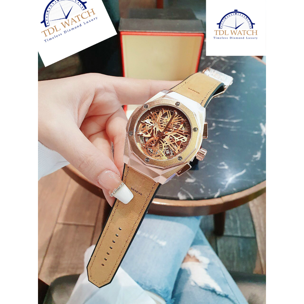Đồng hồ nam Hub thép không gỉ 40mm chạy full kim