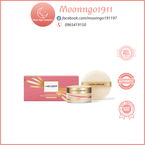 Phấn Phủ Laura Mercier Loose Setting Powder kiềm dầu fullsize limited kèm bông