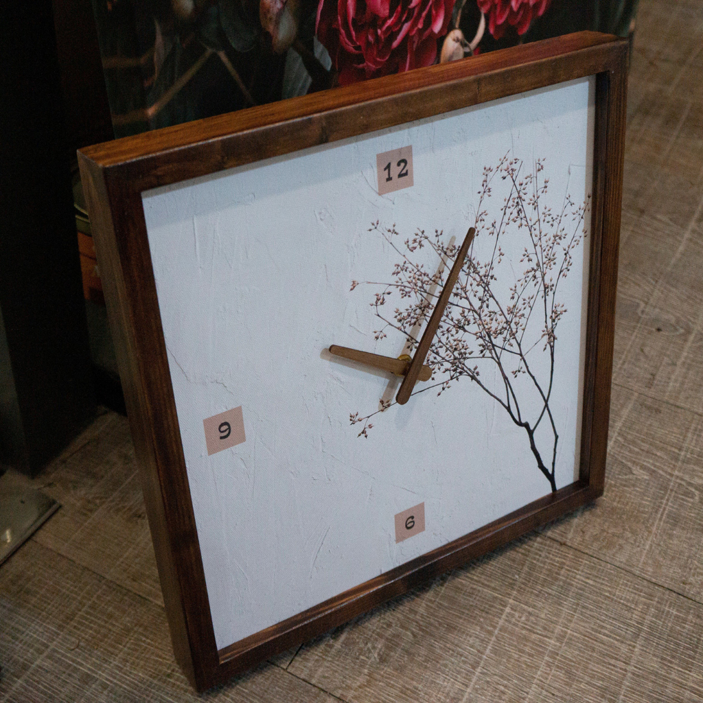 Đồng hồ treo tường gỗ |Tranh đồng hồ trang trí tường | Artclock Soyn C76