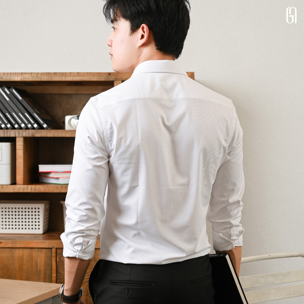 Sơ mi G23 BASIC SHIRT chất liệu bamboo, form Slimfit - THE GMEN ELEGANT EST 2017
