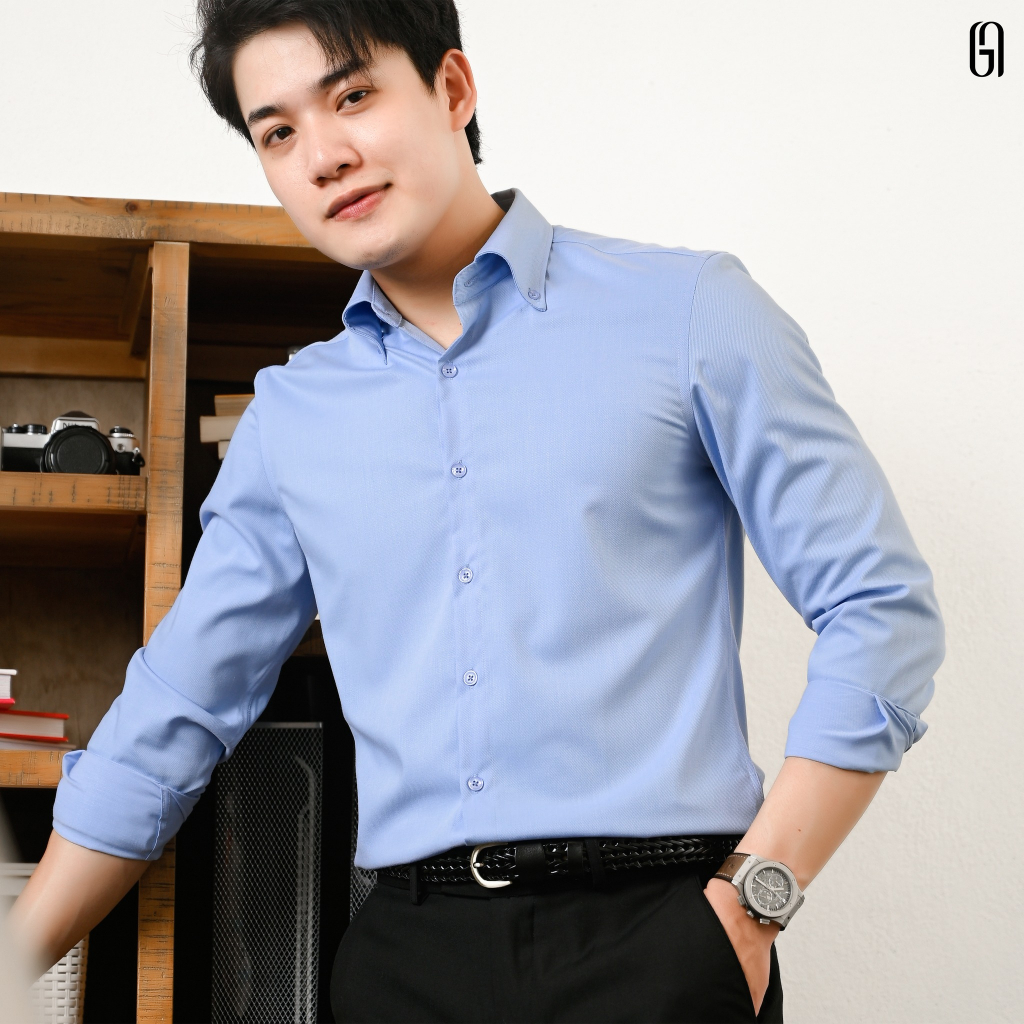 Sơ mi G23 BASIC SHIRT chất liệu bamboo, form Slimfit - THE GMEN ELEGANT EST 2017