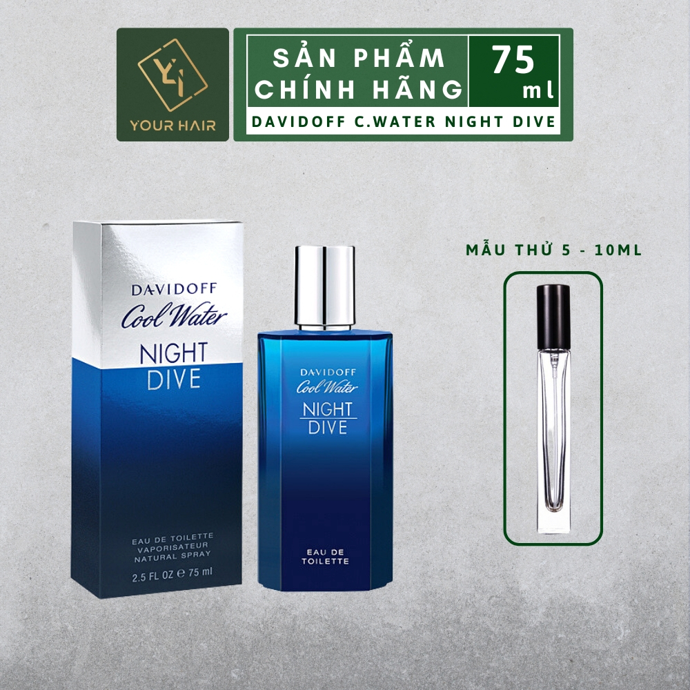 Nước hoa nam Davidoff Cool Water Night Dive EDT for MEN - Hàng chính hãng