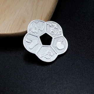 Đồng Bạc Hoa Mai Bạc Ta Nguyên Chất S99 Đường Kính 2.5cm Chính Hãng Bạc Hiểu Minh XDG23