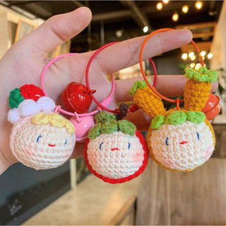 Móc khóa len, móc khóa handmade cute đan len thủ công làm quà lưu niệm