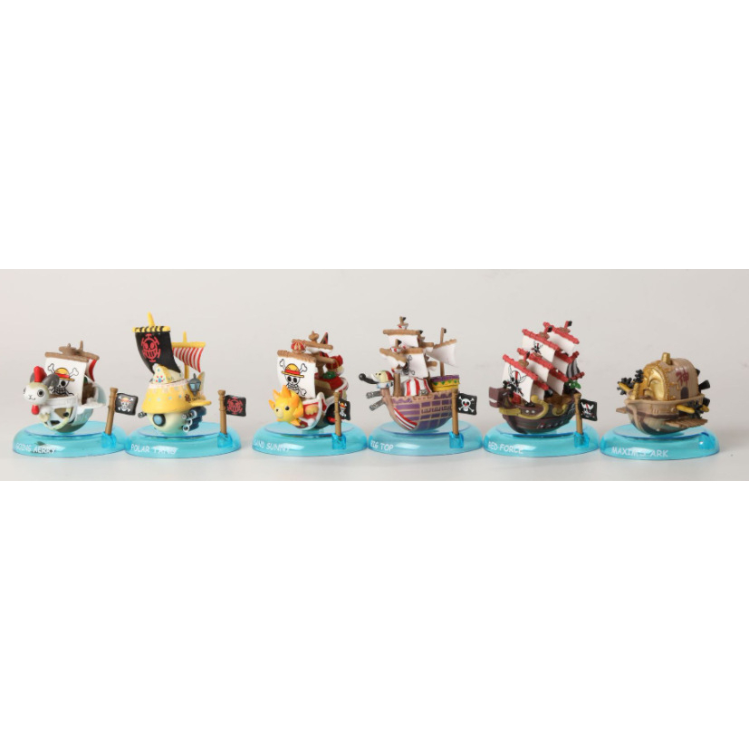 Mô Hình tàu/thuyền hải tặc trong Anime One Piece Chibi, 6 - 8 cm, PVC