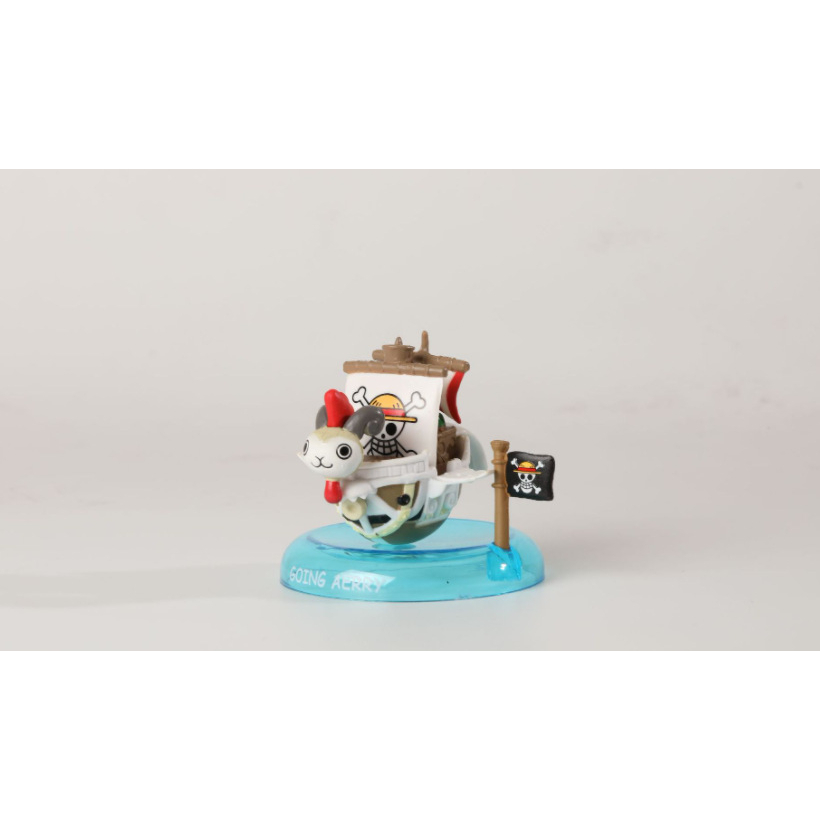 Mô Hình tàu/thuyền hải tặc trong Anime One Piece Chibi, 6 - 8 cm, PVC