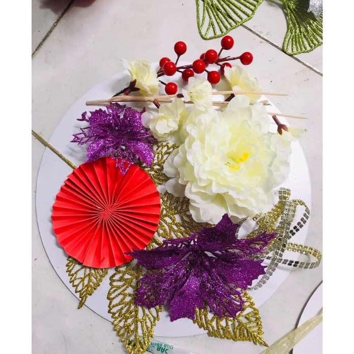 Đế bánh, đế oản, tháp bánh/nước, tháp tài lộc Tết tròn loại cứng đường kính từ 20-30cm