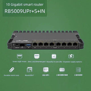 [GIÁ SIÊU RẺ]Router hiệu Mikrotik RB5009UG+S+IN-Free cấu hình