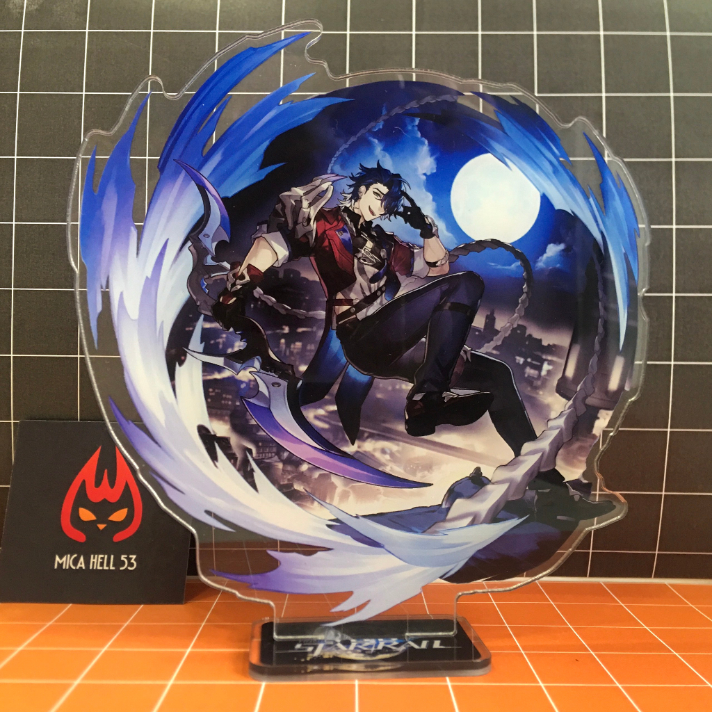 Standee Honkai Star Rail Standee Acrylic Anime Manga Game Honkai Star Rail SD8 Lấp Lánh Hologram