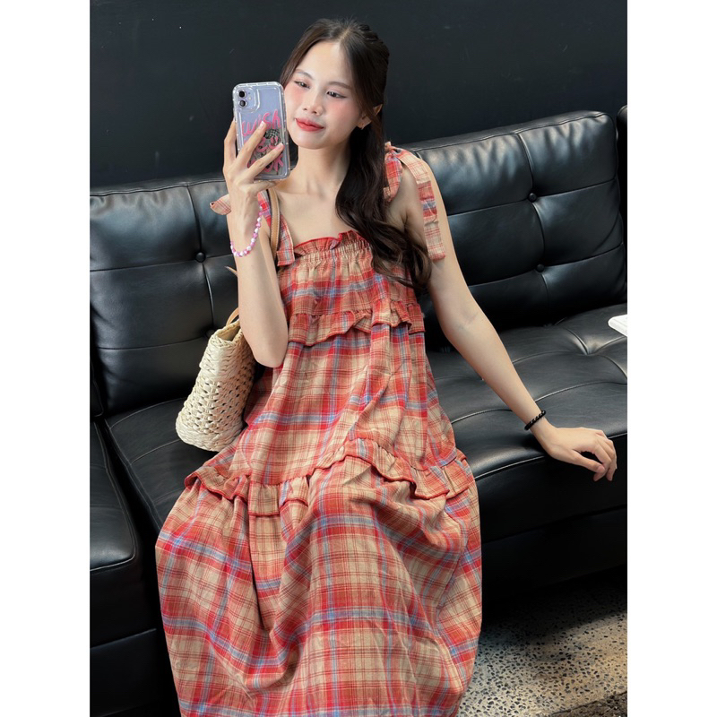 Đầm Dài - 2299 - 2 Dây Cột - Bèo Tầng