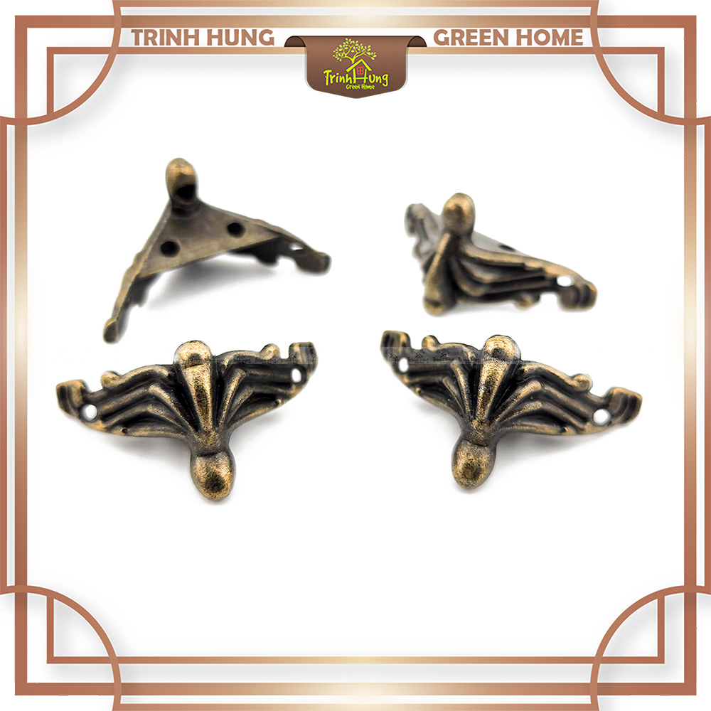 Bộ 4 chân đồng phong cách cổ điển