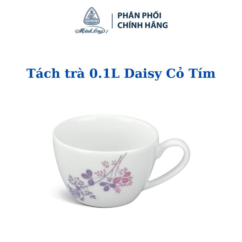 Tách trà 0.1L Daisy Cỏ Tím - Gốm sứ cao cấp Minh Long 1