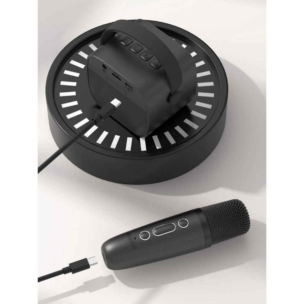 Loa Karaoke Bluetooth 5.0 Xdobo Mini Kèm Micro Không Dây, Công Suất 60W, Chống Nước IPX5, Tích Hợp Pin 2000mAh