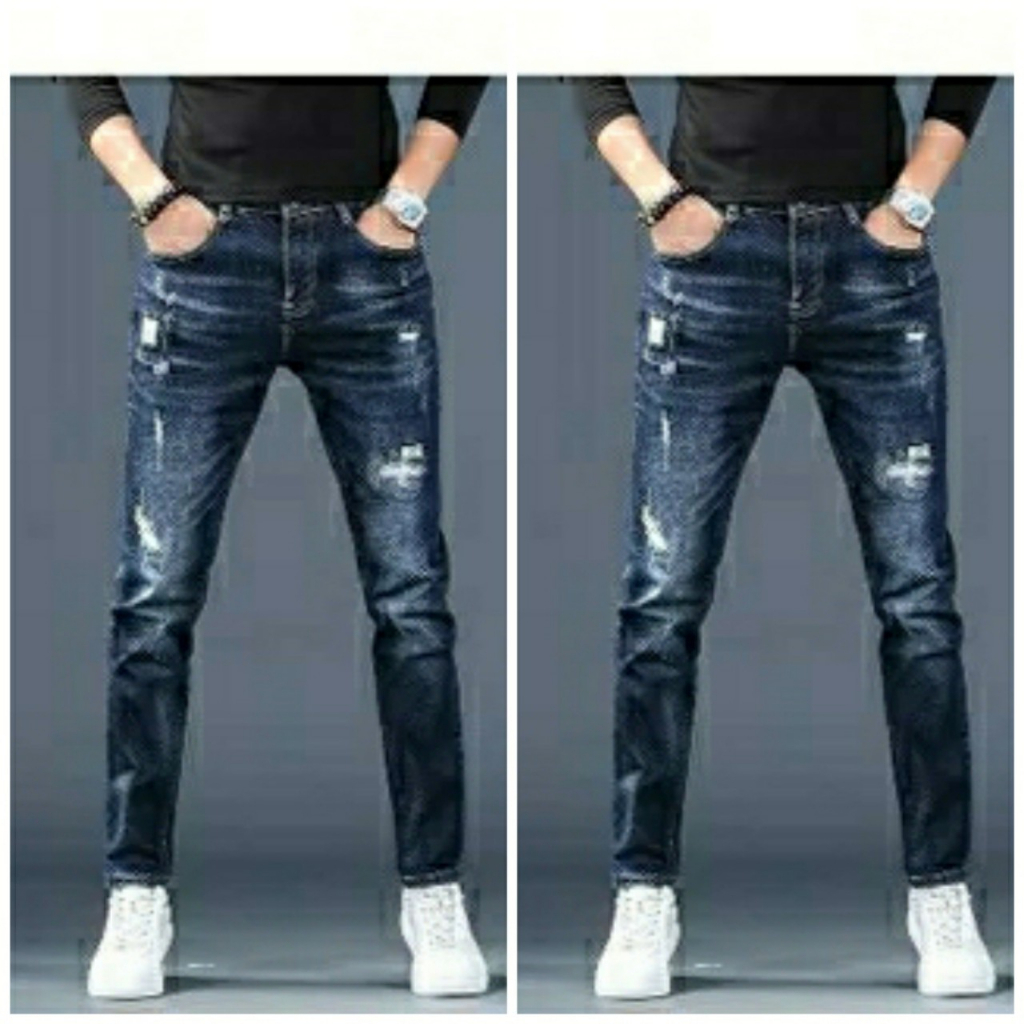 Quần Jean Nam Quần Bò Nam Xước Rách Dáng Skinny Co Giãn Hàng Công Ty Xuất Khẩu Cao Câp