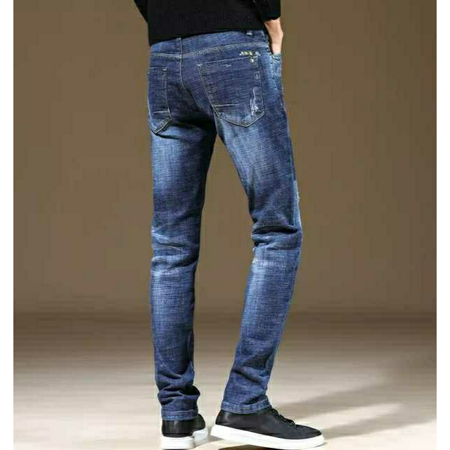 Quần Jean Nam Quần Bò Nam Xước Rách Dáng Skinny Co Giãn Hàng Công Ty Xuất Khẩu Cao Câp