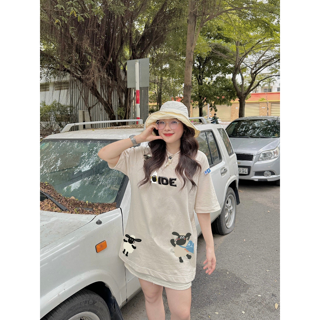 Áo thun FIDE Cừu shaun phông unisex nam nữ form rộng cổ tròn ulzzang SHAUN 03