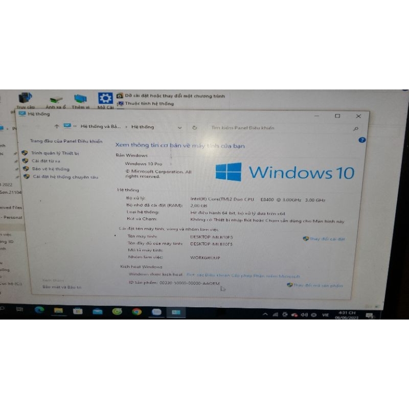 Máy tính case G41 E8400 GT 630 ram 2gb SSD 128gb