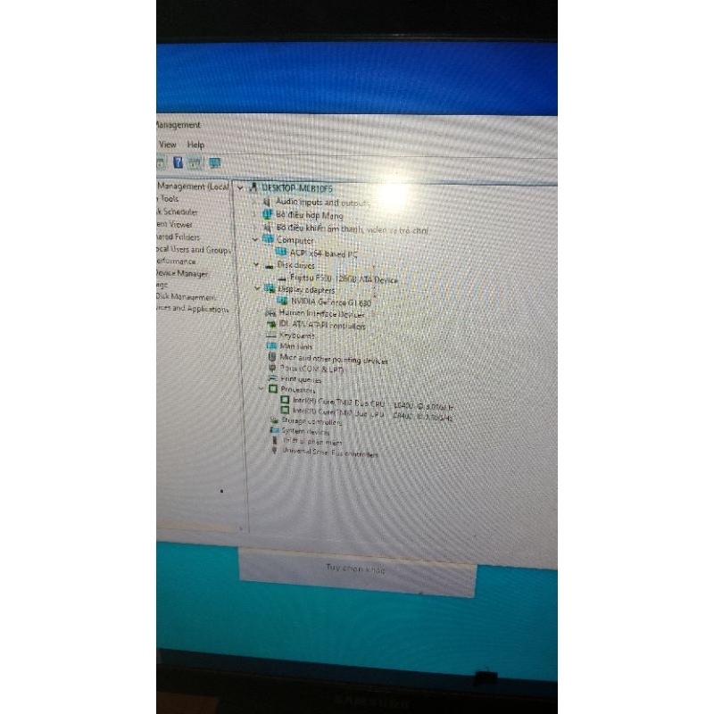 Máy tính case G41 E8400 GT 630 ram 2gb SSD 128gb