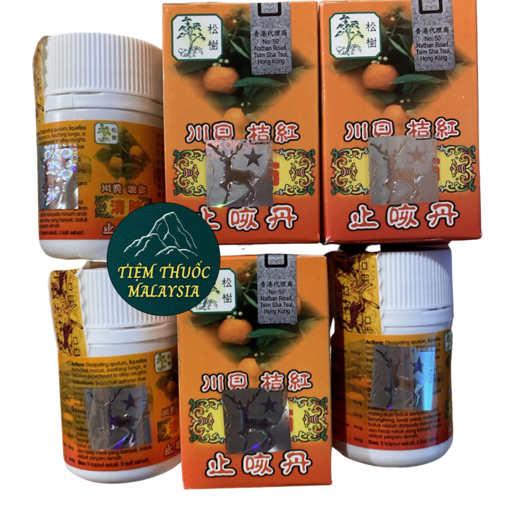 Viên uống ho trái Quýt từ Malaysia 34 viên