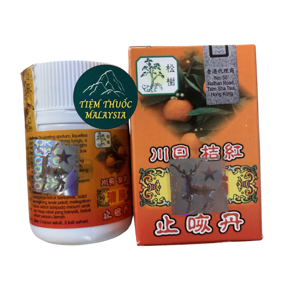 Viên uống ho trái Quýt từ Malaysia 34 viên
