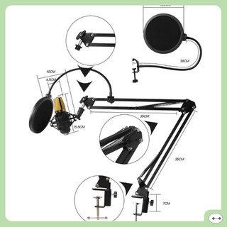 Bộ microphone thu âm bm800 thanh đỡ lọc âm cực xịn hàng chất lượng cao