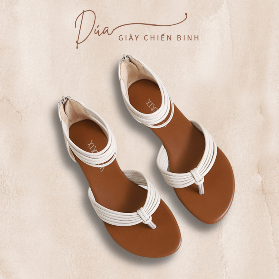 Giày Sandal Nữ Chiến Binh Phong Cách Boho Quai Kẹp Cao 1.5 Phân Nội Địa Trung, Giày Sandal Thổ Cẩm N49