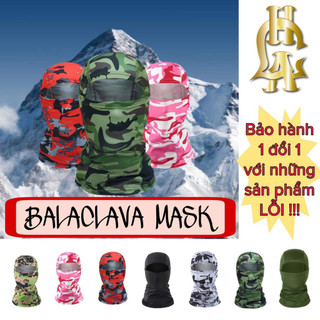 Mũ trùm đầu balaclava mask, mũ quân đội chiến thuật